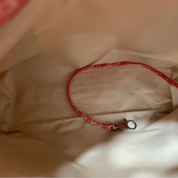 Bvlgari Pink Canvas w/ Cream Leather Handles - Picture 9 of 15